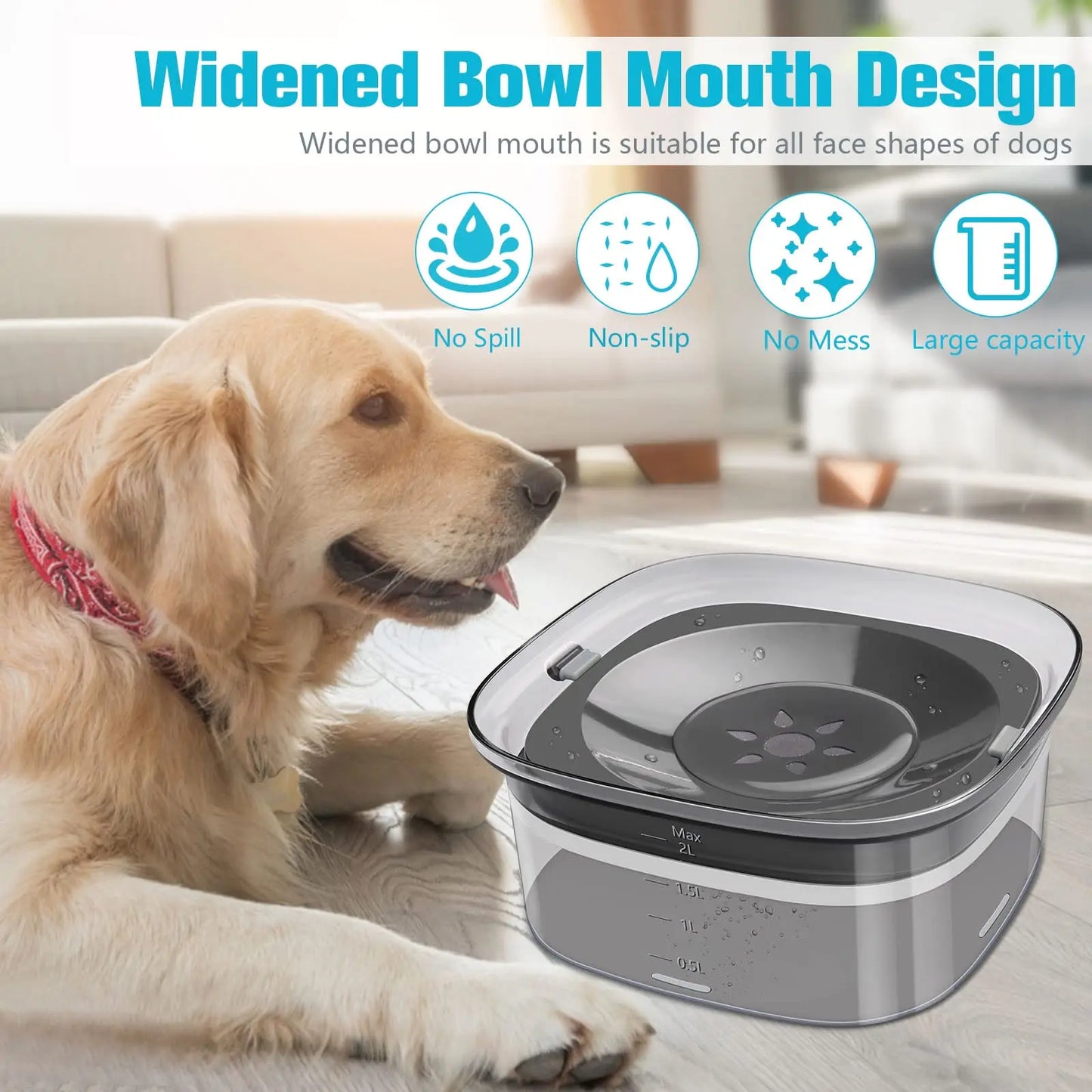 NoSpill Water Bowl
